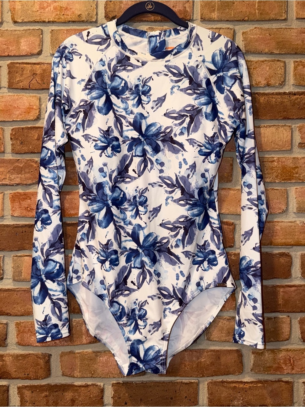 AXESEA Long Sleeve One Piece Swimsuit Size 10